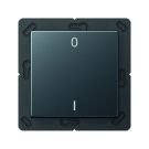 JUNG ENOA590-01ANM descr. EnOcean radio wall transmitter A | 2-fold, IO symbols | anthracite matt