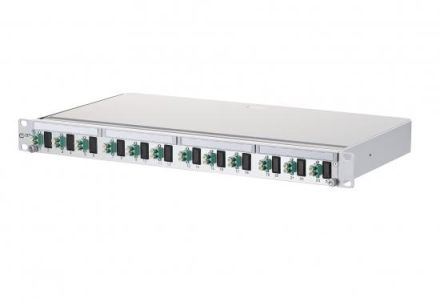METZ CONNECT 1502257712-E OpDAT PA splice 12xLC-D aqua OM3 grey patch panel