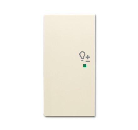 Busch-Jaeger 6234-21-82 rocker switch, 2-way left, with symbol 'dimmer' ivory white