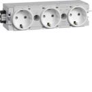 TEHALIT GS30009010 3-way socket pure white C-profile