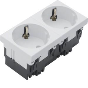 TEHALIT ESR2339010 safety socket 2-way 33G pure white