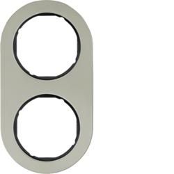Berker 10122004 frame stainless steel/black series R.classic
