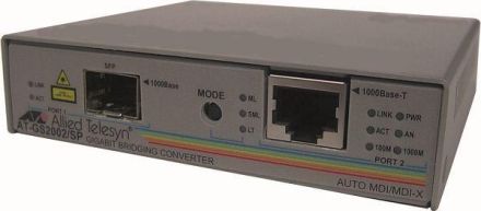 Allied Telesis AT-MC1008/SP-20 1000T to SFP-Slot MC1008/SP Media Converter unmanaged