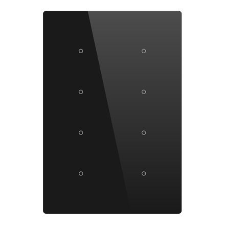 BESKNX PL228200 KNX push button sensor Cubik-V design | 8-way | black