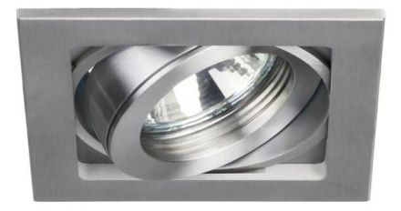 Brumberg 36357250 230V AC GU10 50W alu matt recessed ceiling spotlight