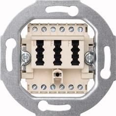 MERTEN 465226 Telecommunication connection box TAE 3-way 2x6/6 NF/F white