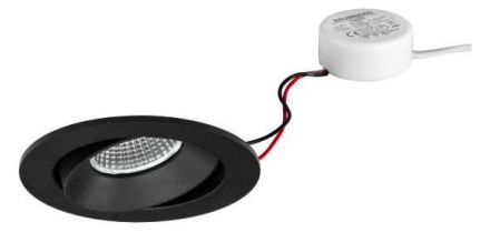 Brumberg 40379183 230V AC 7W 3000K structural LED recessed ceiling spotlight