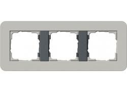 Gira 0213422 cover frame 3f Gira E3 grey/anthracite