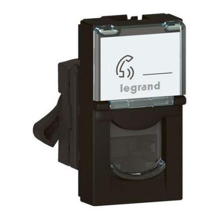 Legrand 079162L Mosaic 1xRJ45 Cat.6A STP 2-mod.sw insert