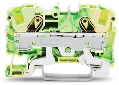 Wago 2006-1207 6qmm green-yellow 2 conductor protective conductor terminal