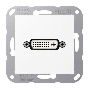 Jung MAA1193WWM Multimedia connection system DVI, Series A, snow white matt