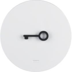 Berker 16512069 Rocker with clear lens and touch-sensitive symbol door polar white, glossy Berker R.1