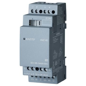 SIEMENS 6ED1055-1MM00-0BA2 LOGO! Expansion module 24 V | 2AA, 0-10V