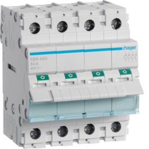 Hager SBN480 switch 4-pole 80A