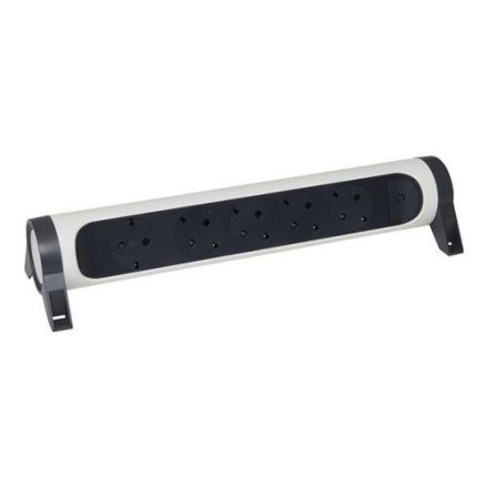 Legrand 694546 rotatable 5xSD without cable ultrawhite/black power strip
