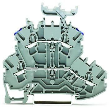 Wago 2002-2233 TOPJOB 2.5 (4) mm L/N grey double-deck terminal