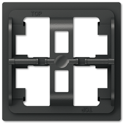 Jung A93HP mounting plate 3-way, Series A, black