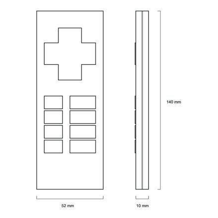 LUNATONE 86459534-B wDALI Remote | Remote control | black