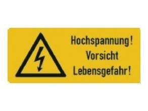 PROTEC.class 05102150 Inspection labels and warning signs PMSHL (10 pcs.) Machine plate high voltage