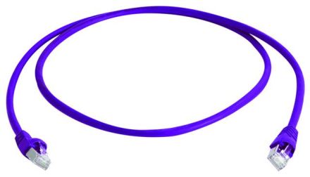 Telegärtner L00000A0237 MP8 FS500 LSZH purple 1: 1 Cat.6A-ISO 0.25 patch cable S/FTP