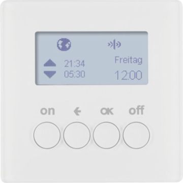 BERKER 85745229 KNX-RF timer quicklink Q.1/Q.3 | with display | polar white velvet