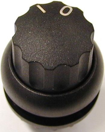Eaton M22S-W selector switch, 2 positions, black 0 I, momentary, 216854
