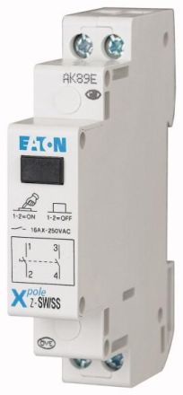 Eaton Z-SW/SS control switch, 2S,16A, 250V, 276301