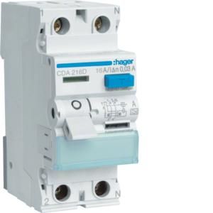 Hager CDA216D residual current circuit breaker 2-pole 16/0, 03A
