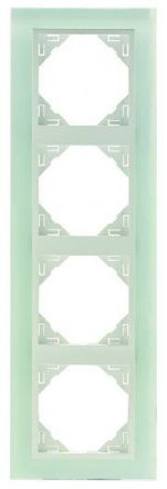 EFAPEL FOUR-GANG FRAME CRISTAL/ICE