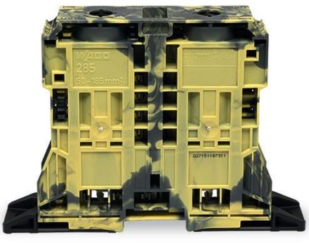 Wago 285-1167 2-wire 185qmm dark grey-yellow feed-through terminal