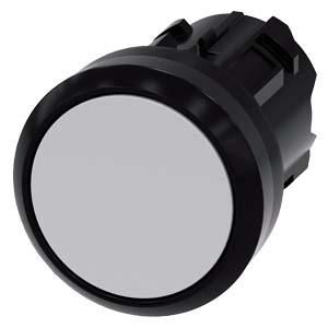 Siemens 3SU1000-0AB80-0AA0 push button 22mm round grey