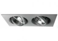 Megaman MT76751 LED recessed ceiling spotlight Owen 2x AR111 GU10 silver without LM
