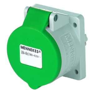 Mennekes 1800 panel socket TwinCONTACT 32A 5-pin 2h 50-500V