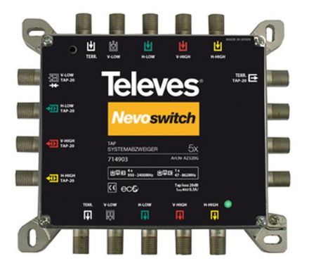 Televes AZS520G junction cast Nevo, 5-way, 20dB
