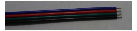 Dotlux 1710 4-pin 4x0.34 qmm 10mm wide sold by the meter ribbon cable