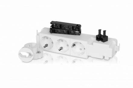F-TRONIC STECKD3K power strip white adjustable IP20