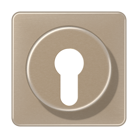 Jung CD528GB cover for key switch with dismantling protection, anodised aluminium, CD series, gold-bronze
