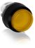 ABB Stotz-Kontakt MP4-11Y, illuminated pushbutton actuator yellow, high-latching, front ring plastic black, 1SFA611103R1103
