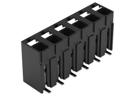 Wago 2086-3106/700-000/997-607 print terminal 6f 1re black RM=5 spring/solder