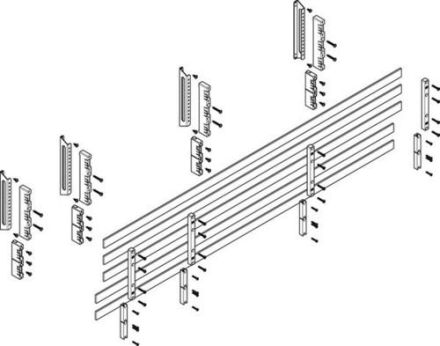 ABN deep 60mm with CU 30x5mm 5-pole 32mm busbar module (MTSC53645)