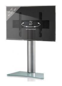 VCM ZENTAL frosted glass TV stand