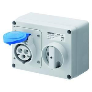 Gewiss GW66005 horizontal with housing 16A/4 pin 230V IP44 socket