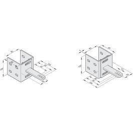 Sommer 3108V000 Wooden post fitting adjustable for twist200