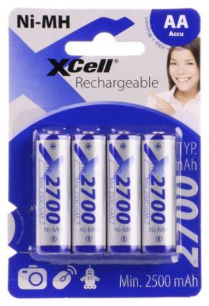 Hückmann 118740 XCell Mignon AA 1.2V 2700mAh (PK=4pcs.) battery
