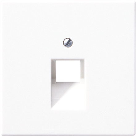Jung LS969-1UAWW cover for IAE/UAE connection boxes 1 x 8-pin, thermoplastic, LS series, alpine white