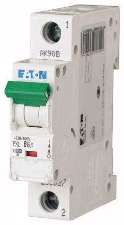 Eaton PXL-C6/1 circuit breaker, 6A, 1p, C-Char , 236053
