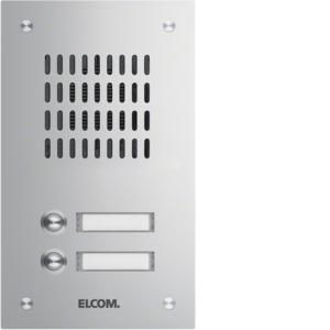 Elcom 1102180 flush-mounted door station TVG-2/1 stainless steel