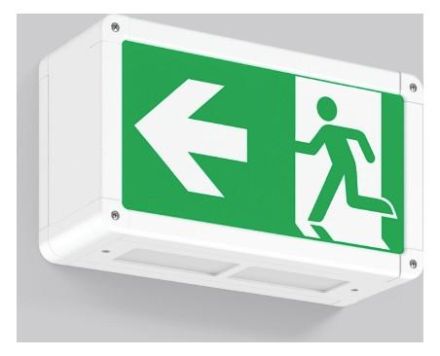 RZB 671045.002.1.04 Wall Rectangle 250 1.6W LED emergency light