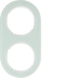 Berker 10122009 frame glass, polar white series R.classic