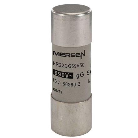 Mersen P214626J FR22GG69V50 50A gG AC400-690V 22x58 cylindrical fuse link